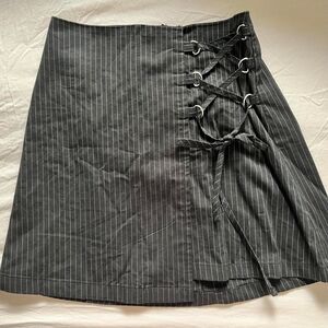 Wild Fable Black Button-Up Mini Skirt